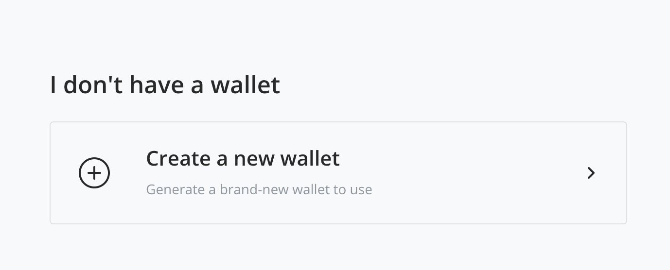 New Wallet