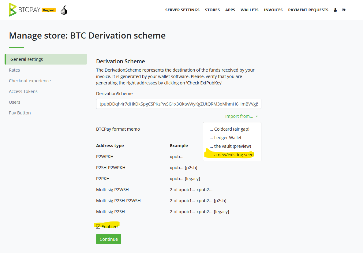 Receive PayJoin in BTCPay Server