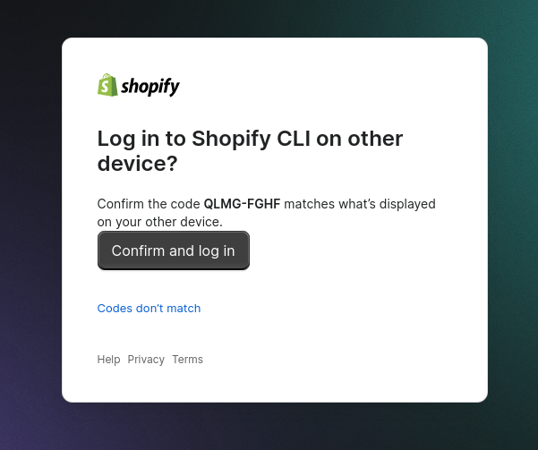 App deploy: Confirm CLI login