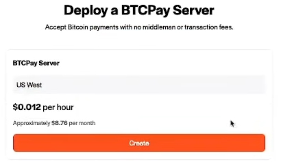 Voltage Cloud BTCPay server Node