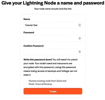 Voltage Cloud Password